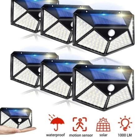 Pack de 6 Lampe Solaire Avec Détecteur De Mouvement - 3 Modes - Étanche