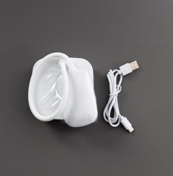 Lampe De Bureau Flexible - Support Téléphone - Chargement USB - 3 Modes D'éclairage - Bouton Tactile - Blanc – Image 21