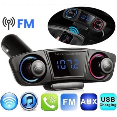 Transmetteur FM Multifonctions - Bluetooth - V5 - MP3 - Appels - Charge Avec 2 Ports USB M20