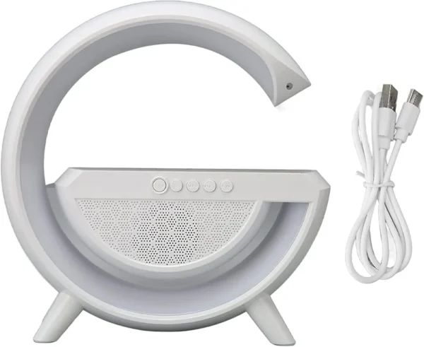 Réveil Multifonction - Haut-Parleur Bluetooth Sans Fil - Mini Veilleuse - Support Carte TF - Chargeur De Téléphone - Radio – Image 2