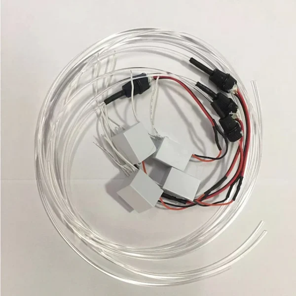 Éclairage Intérieur De Voiture - Multicouleur RGB - Ruban à Fibre Optique - Éclairage Du Panneau De Porte - Télécommande – Image 3
