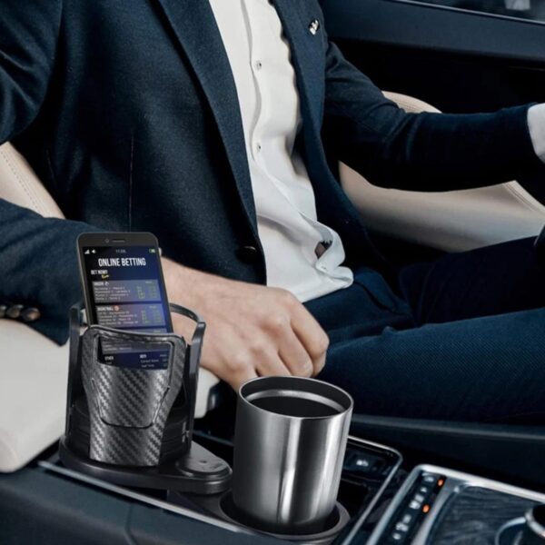 Support Gobelet Voiture Universelle Multifonction 2 en1 – Image 6