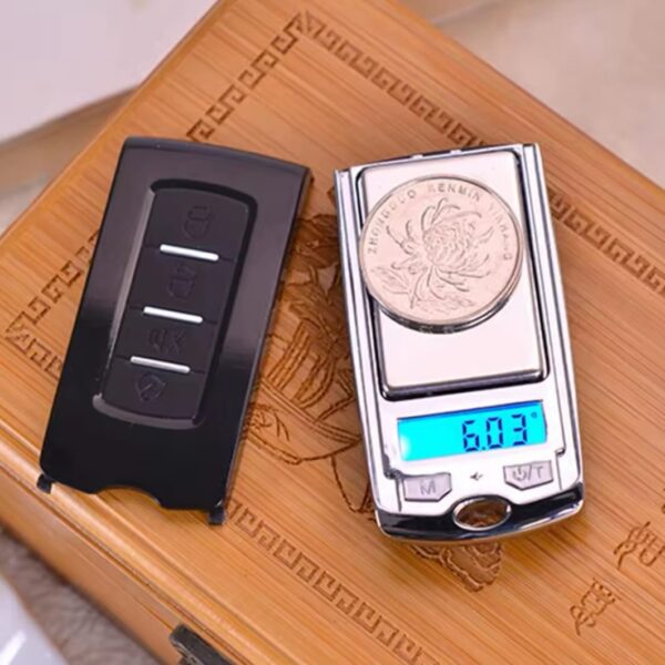 Mini Balance À Bijoux Numérique De Précision En Forme Porte Clé Pour Bijoux et Cuisine - 0.01/200g – Image 7