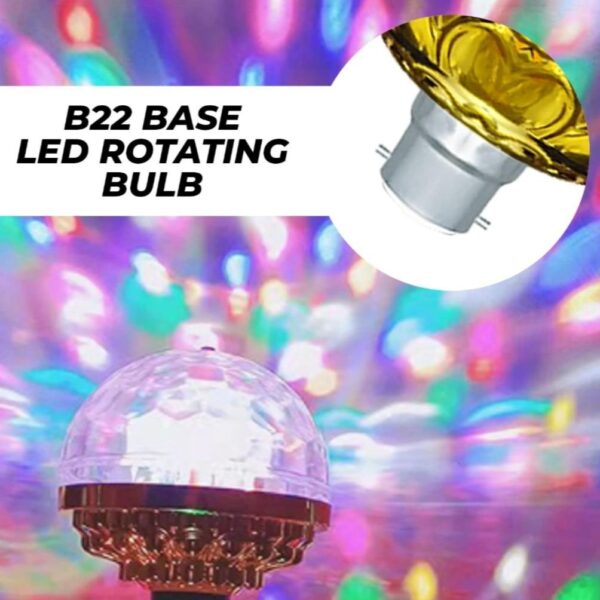 Lumière LED Colorée Universelle Rotative Automatique – Lumière Disco – Image 3