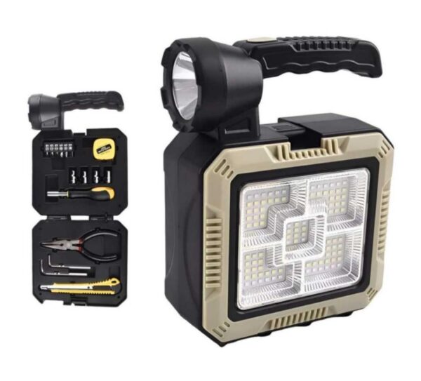 Lanterne Solaire - 6 Modes - Multifonctions - Rechargeable + Trousse À Outils – Image 2