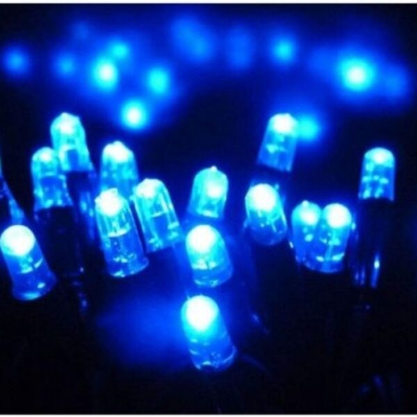 Guirlande De Fête Lumineuse Décorative - Étanche - 8 Modes - 100 LED - Double Fiche - Bleu – Image 3
