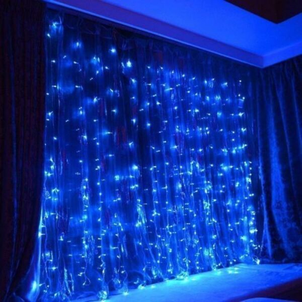 Guirlande De Fête Lumineuse Décorative - Étanche - 8 Modes - 100 LED - Double Fiche - Bleu – Image 7