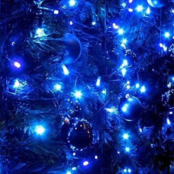 Guirlande De Fête Lumineuse Décorative - Étanche - 8 Modes - 100 LED - Double Fiche - Bleu – Image 6