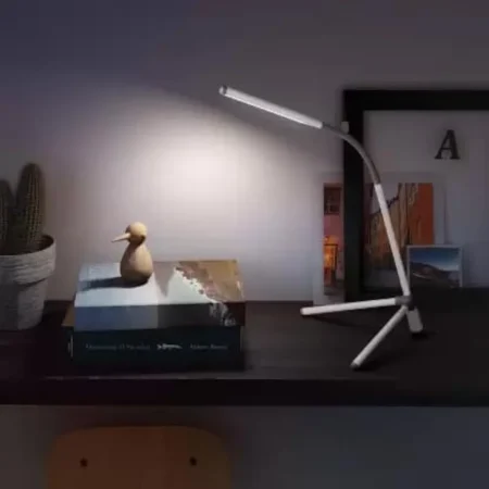 Lampe de Bureau à Led - Flexible - Avec Prise Multifonction De Chargement USB - Portable et Réglable - Gris