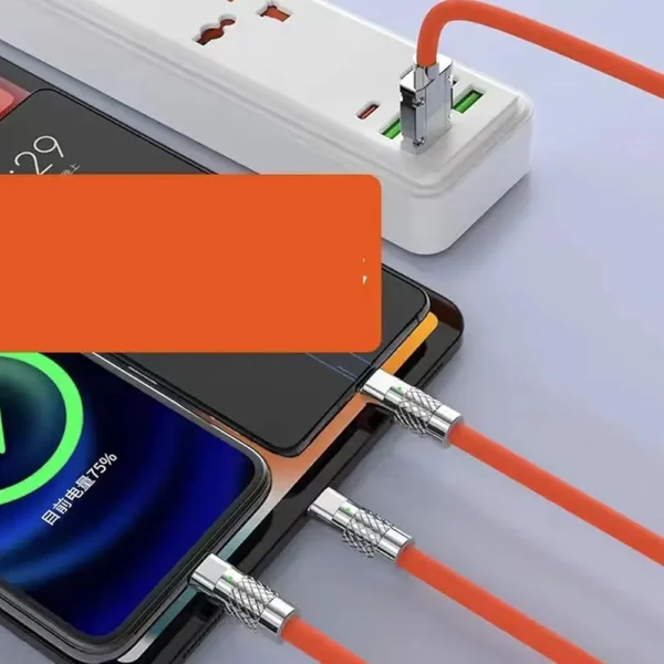 Câble De Chargement USB - Multi 3 en 1 - Micro USB/Type-C/Iphone Android - Charge Rapide - Câble De Données Du Chargeur De Téléphone - Longueur 1,2 Mètres – Image 8
