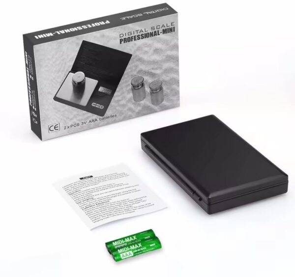 Balance De Précision Numérique – Pour Bijoux & cuisine – 0.01 a 200g – Noir – Image 10