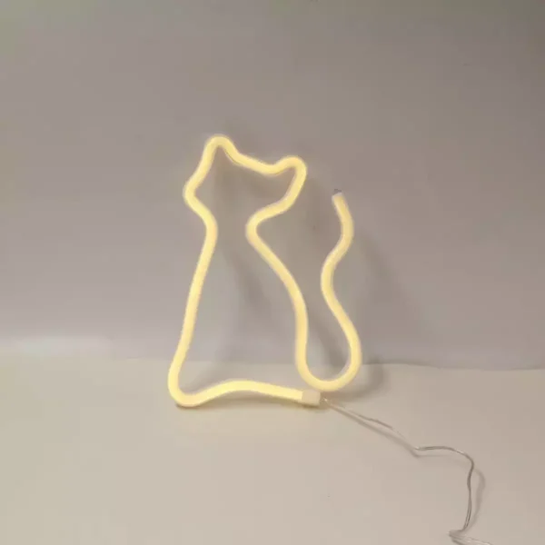 Enseigne Lumineuse Led En Néon ( Chat) - USB - Décoration – Image 3