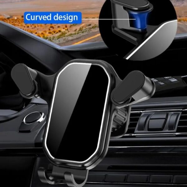 Support De Téléphone De Voiture – Grille D'aération – Support De Téléphone CD à Gravité en Métal et Support De Navigation De Voiture – Image 5