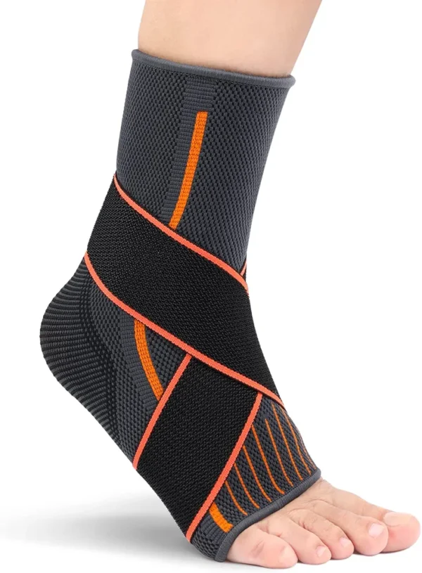Chevillière Ligamentaire Avec Deux Sangles Réglables - Noir – Image 2