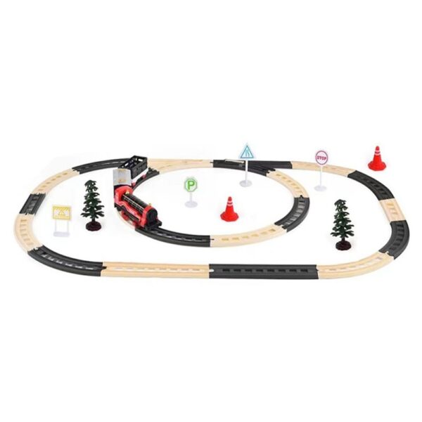 Train Électrique - Vapeur Classique - Avec Wagons et Voies - Wagon - Jouets Pour Enfants – Image 2