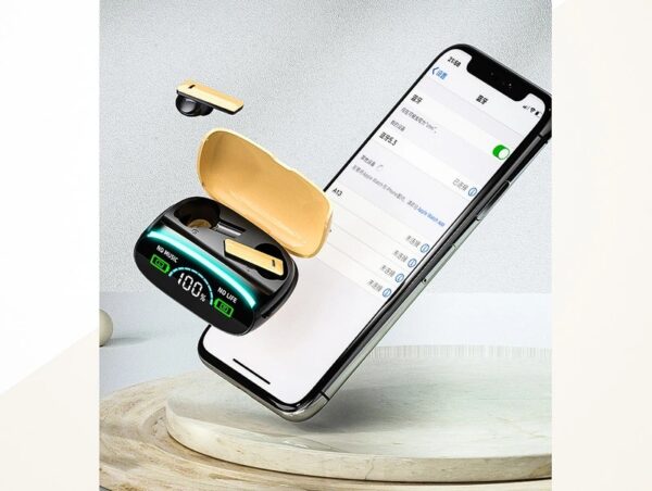Écouteurs Véritablement Sans Fil - Bluetooth - Étanches - Contrôle Tactile - Microphone Intégré - Avec Affichage De Puissance LED – Image 4