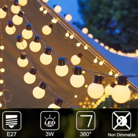 Guirlande Lumineuse LED - Étanche - Branchable Pour L'extérieur