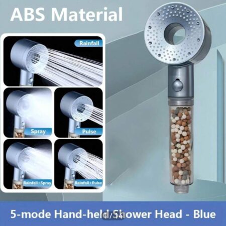 Ensemble De Pomme De Douche à Main Haute Pression-Ensemble 1 Pièce Avec 5 Réglages De Mode-Économie D'eau-Portable-Multifonctionnel