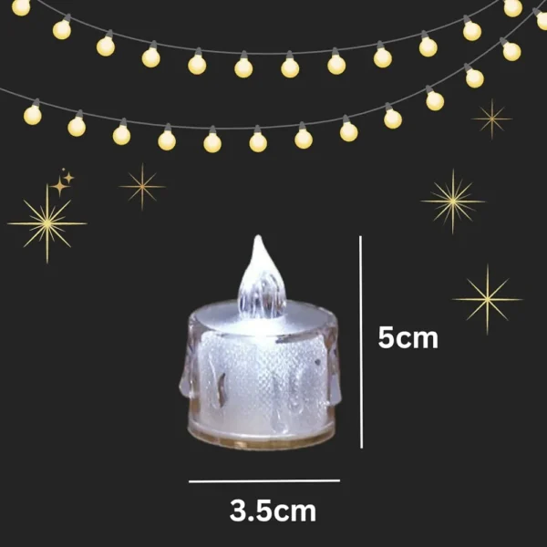 Packs De 5 Bougies Chauffe-Plat LED - Électriques Sans Fumée - Sans Flamme – Image 6