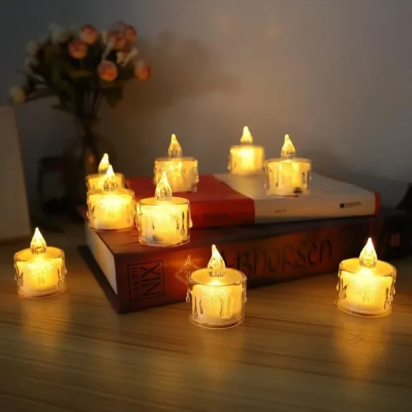 Packs De 5 Bougies Chauffe-Plat LED - Électriques Sans Fumée - Sans Flamme – Image 8
