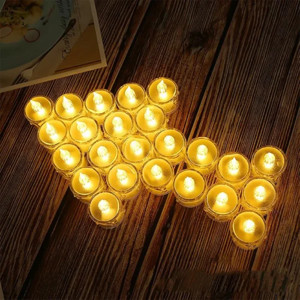 Packs De 5 Bougies Chauffe-Plat LED - Électriques Sans Fumée - Sans Flamme – Image 5