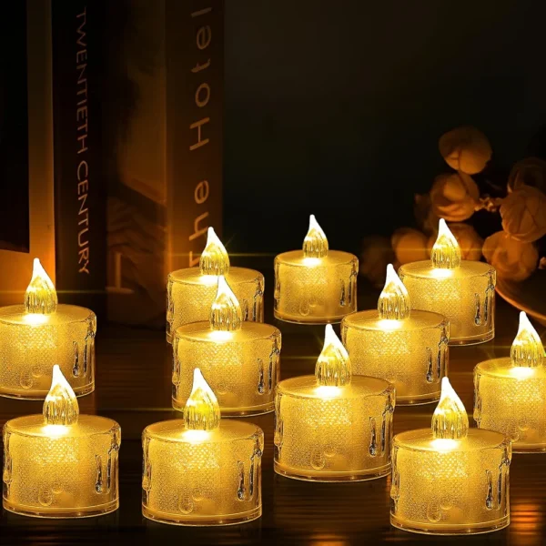 Packs De 5 Bougies Chauffe-Plat LED - Électriques Sans Fumée - Sans Flamme – Image 3
