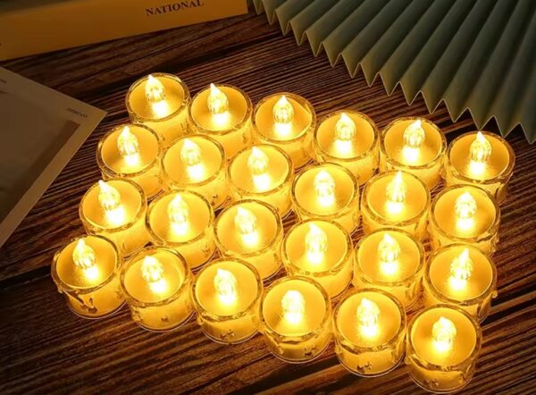 Packs De 5 Bougies Chauffe-Plat LED - Électriques Sans Fumée - Sans Flamme – Image 11