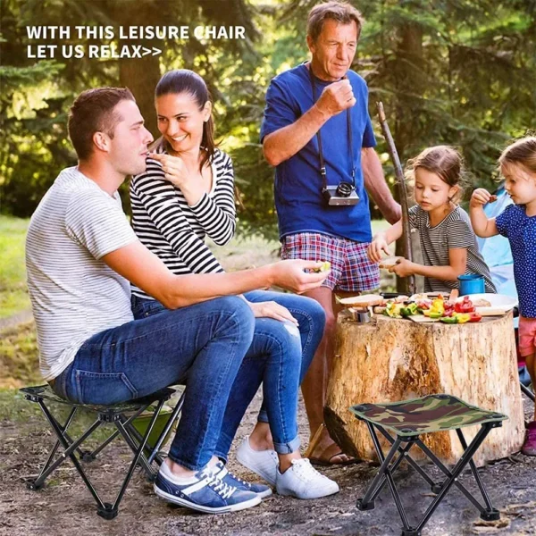 Chaise pliante -  Portable Pour Une Utilisation en Extérieur - Tissu - Avec Sac De Transport – Image 6