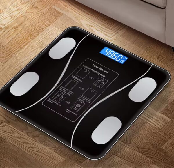 Balance Intelligentesw Pour Mesurer Le Poids Corporel - Écran LCD - Haute Rigidité - 79 Mesures Corporelles De Base – Image 7