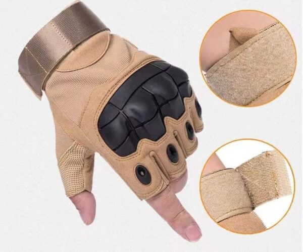 Gants Tactiques Demi-Doigt De Haute Qualité - Multifonctions - Taille Réglable – Image 19