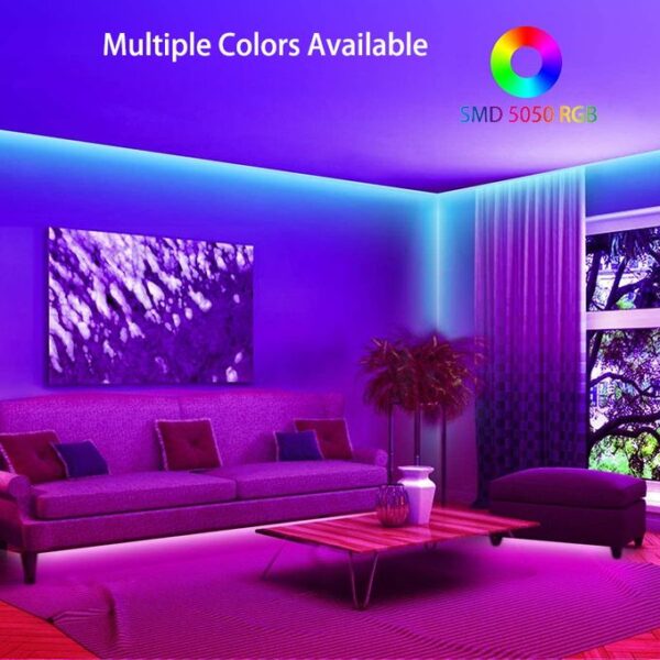 Bande Lumineuse LED 5050 - 12 V - 10 m - WI-FI  RGB RGBW - Télécommande - Microcontrôleur - Alimentation Via Application – Image 6