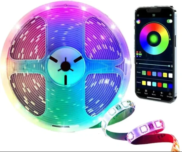 Bande Lumineuse LED 5050 - 12 V - 10 m - WI-FI  RGB RGBW - Télécommande - Microcontrôleur - Alimentation Via Application – Image 11