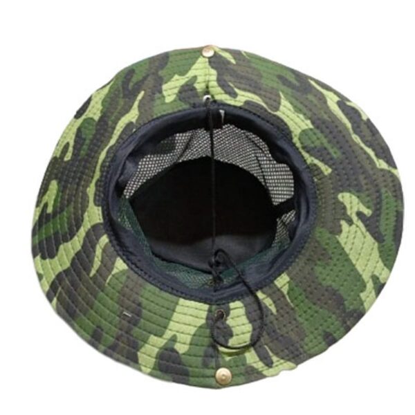Chapeau De Soleil Camouflage En Coton Avec Un Cordon De Serrage - Unisexe - imperméable – Image 7
