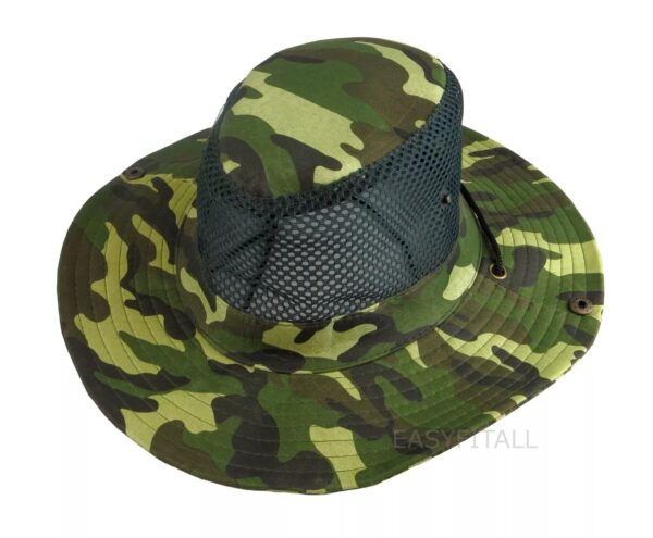 Chapeau De Soleil Camouflage En Coton Avec Un Cordon De Serrage - Unisexe - imperméable – Image 3