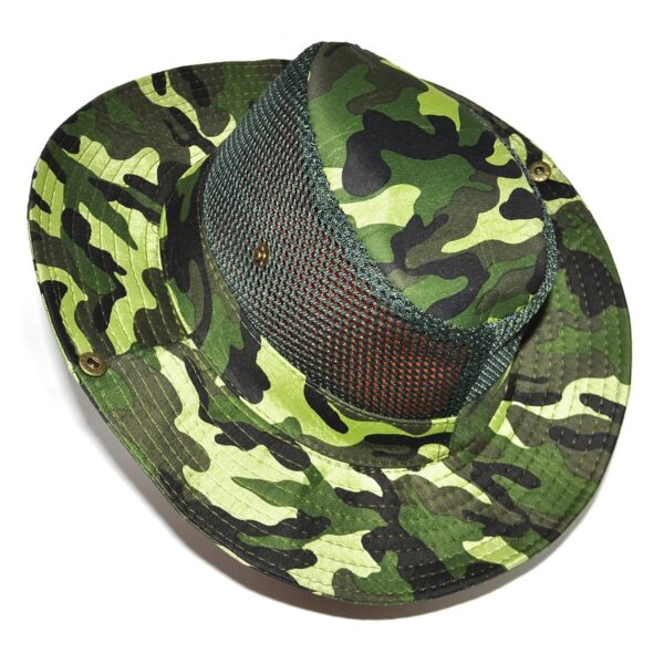 Chapeau De Soleil Camouflage En Coton Avec Un Cordon De Serrage - Unisexe - imperméable – Image 2