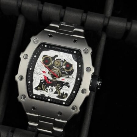 Montre De Sport De Luxe RICHARD MILLE - Qualité Supérieure - Résistante à L’eau – Avec Boite De Cadeau - Blanc