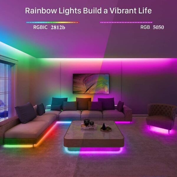 Bande Lumineuse LED 5050 - 12 V - 10 m - WI-FI  RGB RGBW - Télécommande - Microcontrôleur - Alimentation Via Application – Image 13