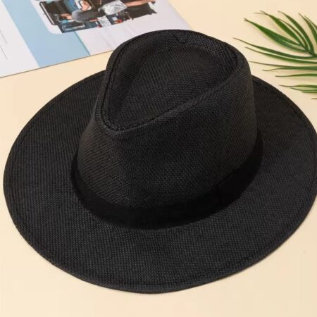 Chapeau De Soleil Unisexe - Large bord - Élégant et Pratique - Été - Noir
