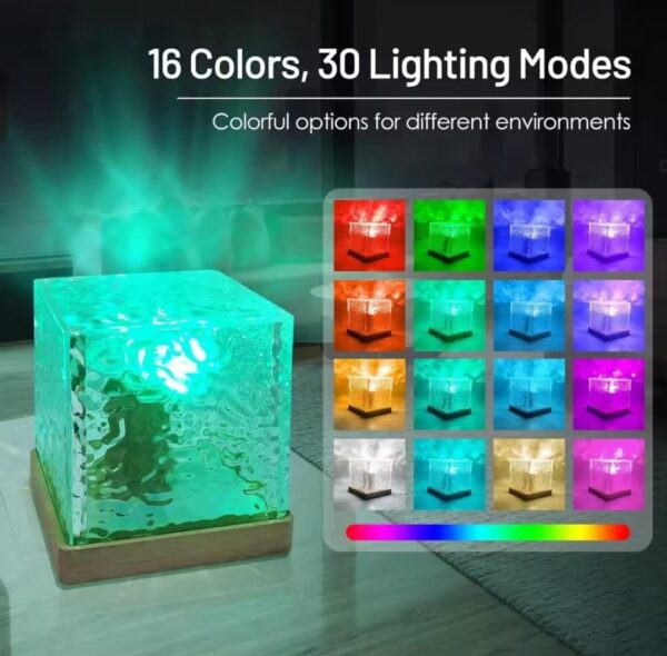 Lampe Cube - 16 Couleurs Dynamiques - Télécommande - Lampe D'Ambiance LED - Rechargeable – Image 6