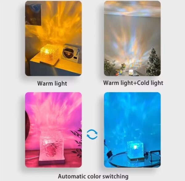 Lampe Cube - 16 Couleurs Dynamiques - Télécommande - Lampe D'Ambiance LED - Rechargeable – Image 4