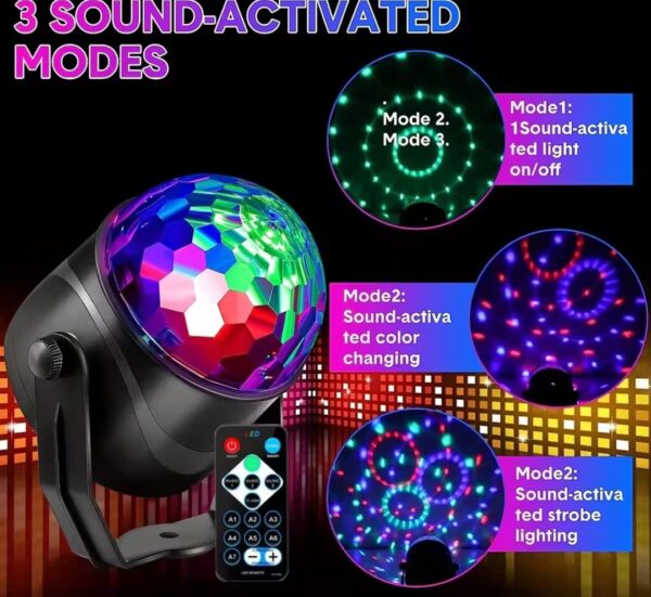 Boule Disco - Éclairage DJ - 7 Modes De Couleur - Télécommande et Musique – Image 12