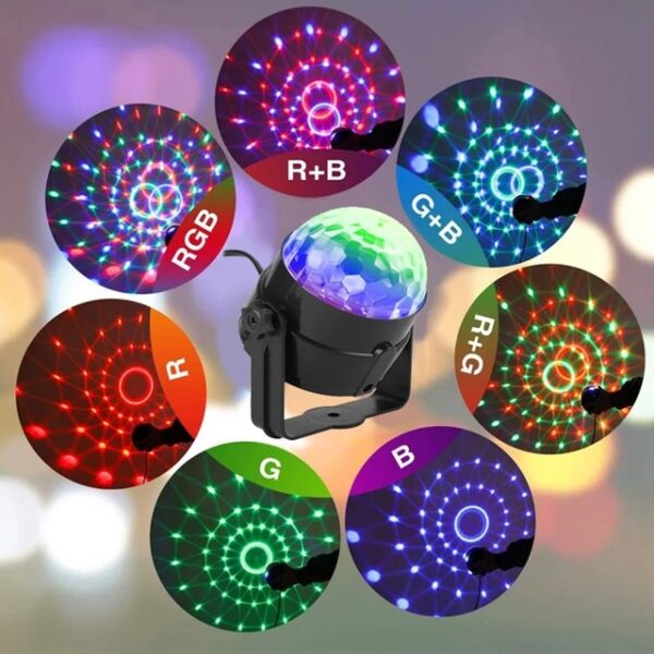 Boule Disco - Éclairage DJ - 7 Modes De Couleur - Télécommande et Musique – Image 7