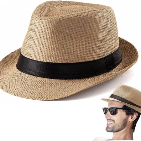 Chapeau de Soleil Unisexe - Des Années 1920 - Accessoire de Costume - Taille Unique
