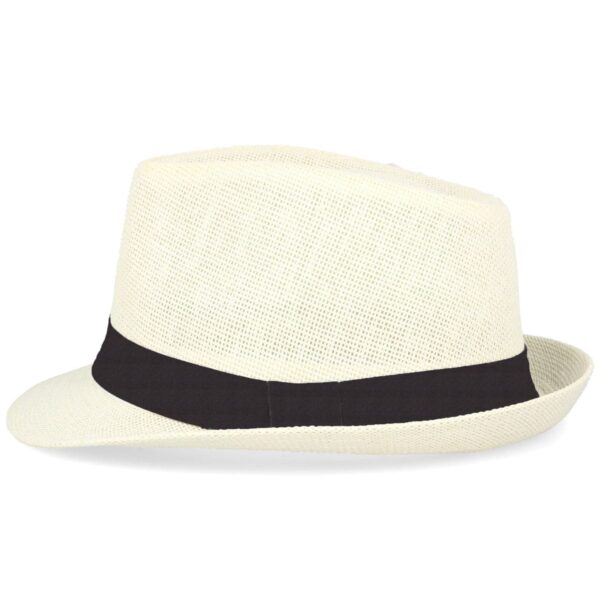 Chapeau de Soleil Unisexe - Des Années 1920 - Accessoire de Costume - Taille Unique - Blanc – Image 6