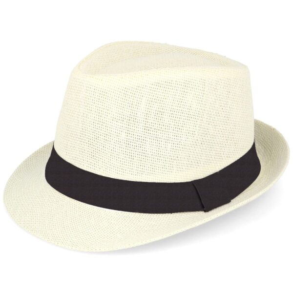 Chapeau de Soleil Unisexe - Des Années 1920 - Accessoire de Costume - Taille Unique - Blanc – Image 5
