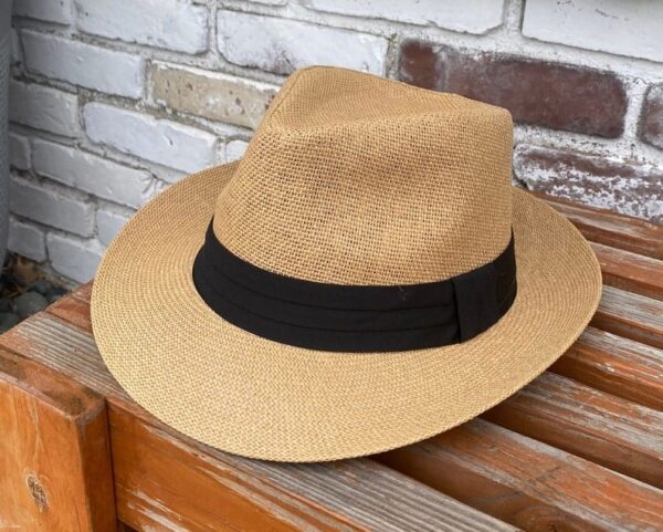 Chapeau de Soleil Unisexe - Bord large - Confortable - Marron – Image 6