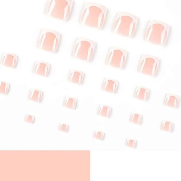 Packs De 36 Faux Ongles De Pieds Élégants avec 36 Autocollants – French – Image 9