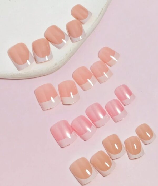36 Faux Ongles Moyens Avec 36 Autocollants – Motif Dégradé Fait Main – Avec Lime Cadeau – Image 5