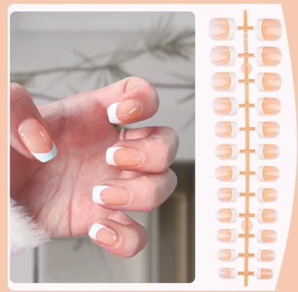 36 Faux Ongles Moyens Avec 36 Autocollants – Motif Dégradé Fait Main – Avec Lime Cadeau – Image 2
