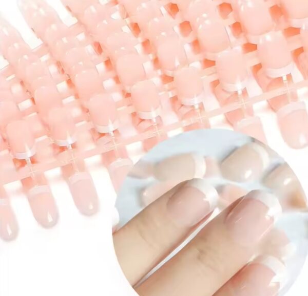 36 Faux Ongles Moyens Avec 36 Autocollants – Motif Dégradé Fait Main – Avec Lime Cadeau – Image 7